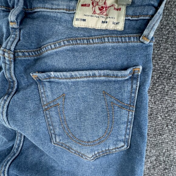 TRUE RELIGION JENNIE CURVY High RISE SKINNY Women Size 29 Stretch Denim Jeans - Picture 13 of 16